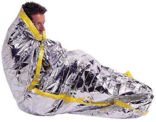 2 Pack Waterproof Emergency Sleeping Bags 36 x 84 inches for Camping & Survival