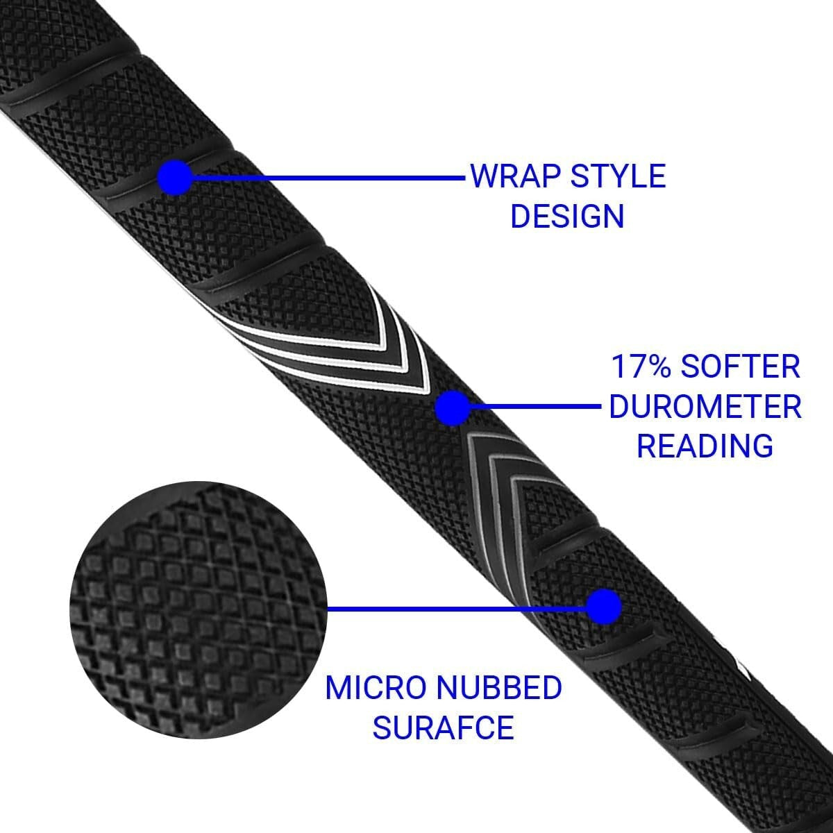 Golf Grip Rubber Wrap - Soft Trac Comfort & Control - Multiple Sizes