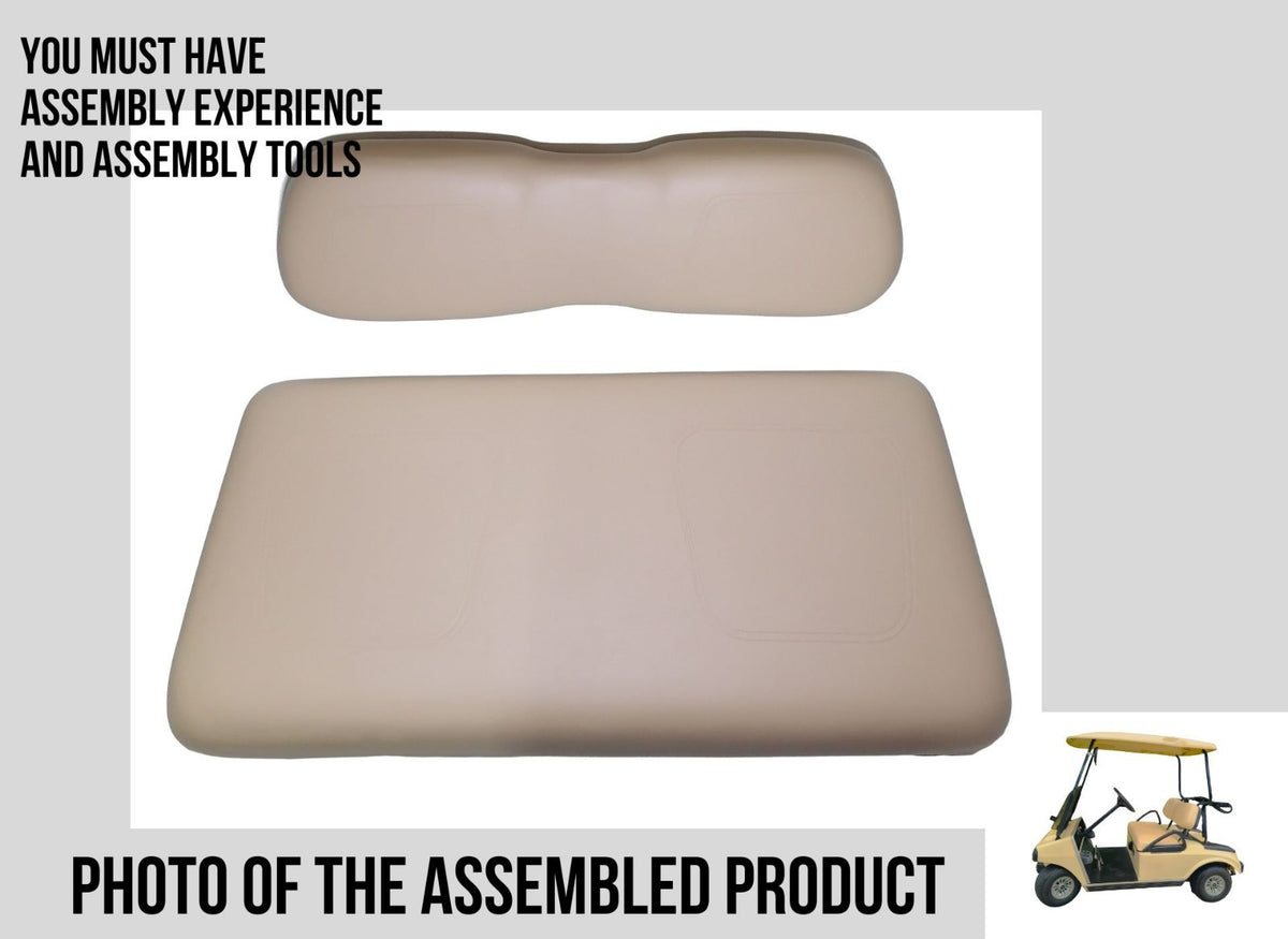 Club Car Golf Cart Seat Covers and Backrest Leather for DS 2000.5 Khaki