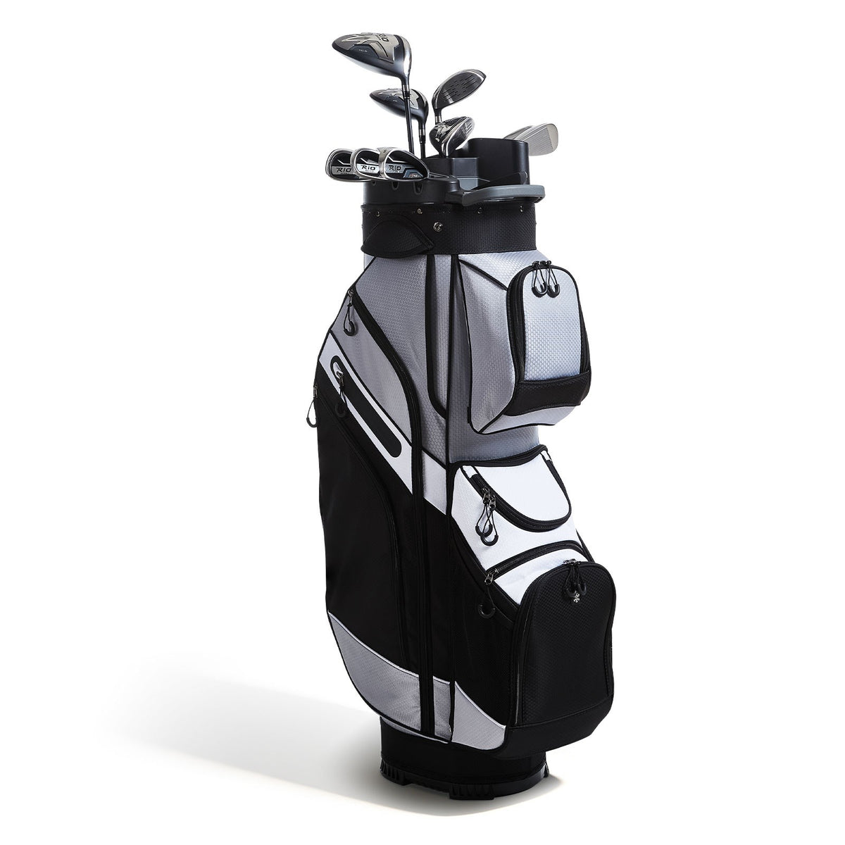 Golf Cart Bag with 14 Dividers & Rain Cover - Durable, Water-Resistant