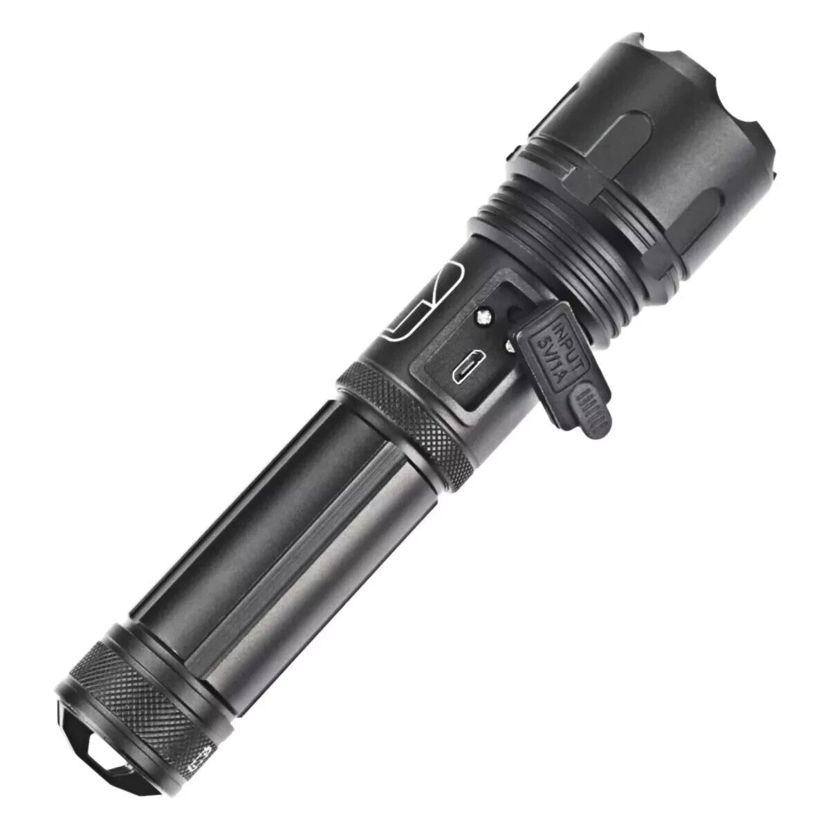Super Bright Rechargeable LED Tactical Flashlight 1000000 Lumens, Waterproof, Focus Adjustable