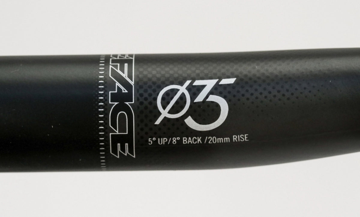 Full Carbon Riser Bicycle Handlebars 780mm or 800mm Width - 20mm Rise