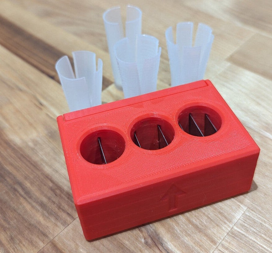 Wad Splitter with Extra Blades - Multi-Blade Slitter for Leather and Fabric