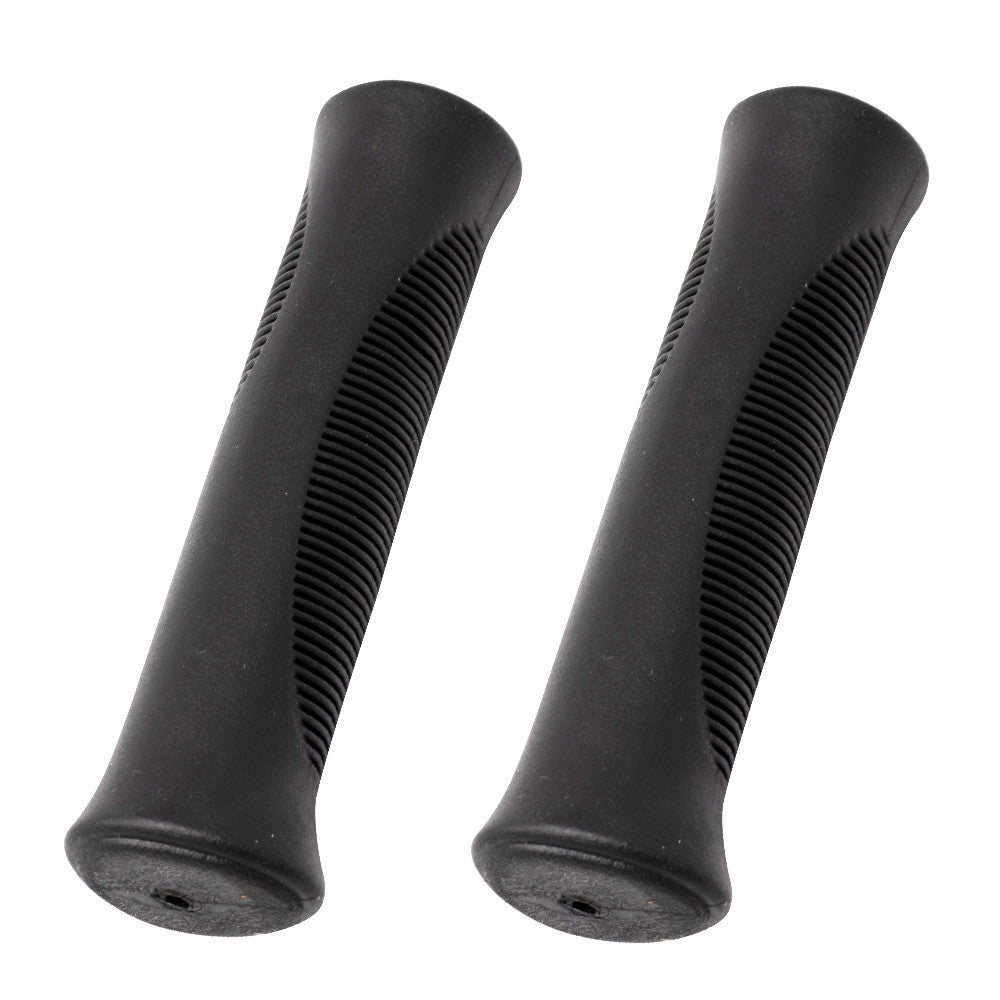 Bicycle Handlebar Grips 130mm Long Kraton Rubber Black Cruiser Bike 7/8" Diameter