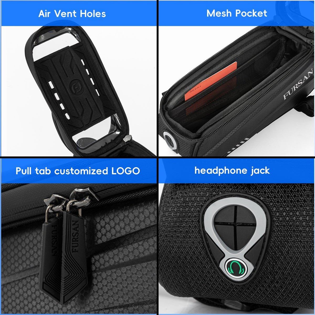 Waterproof Bike Phone Holder Bag 1.6L for Mountain, Road & Gravel Bikes