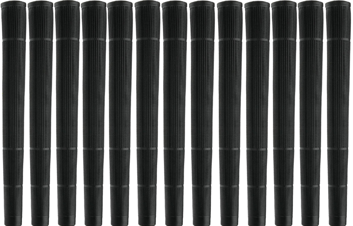 Arthritic Golf Grip Set Oversize Black .600 Core for Enhanced Control - Multiple Quantities