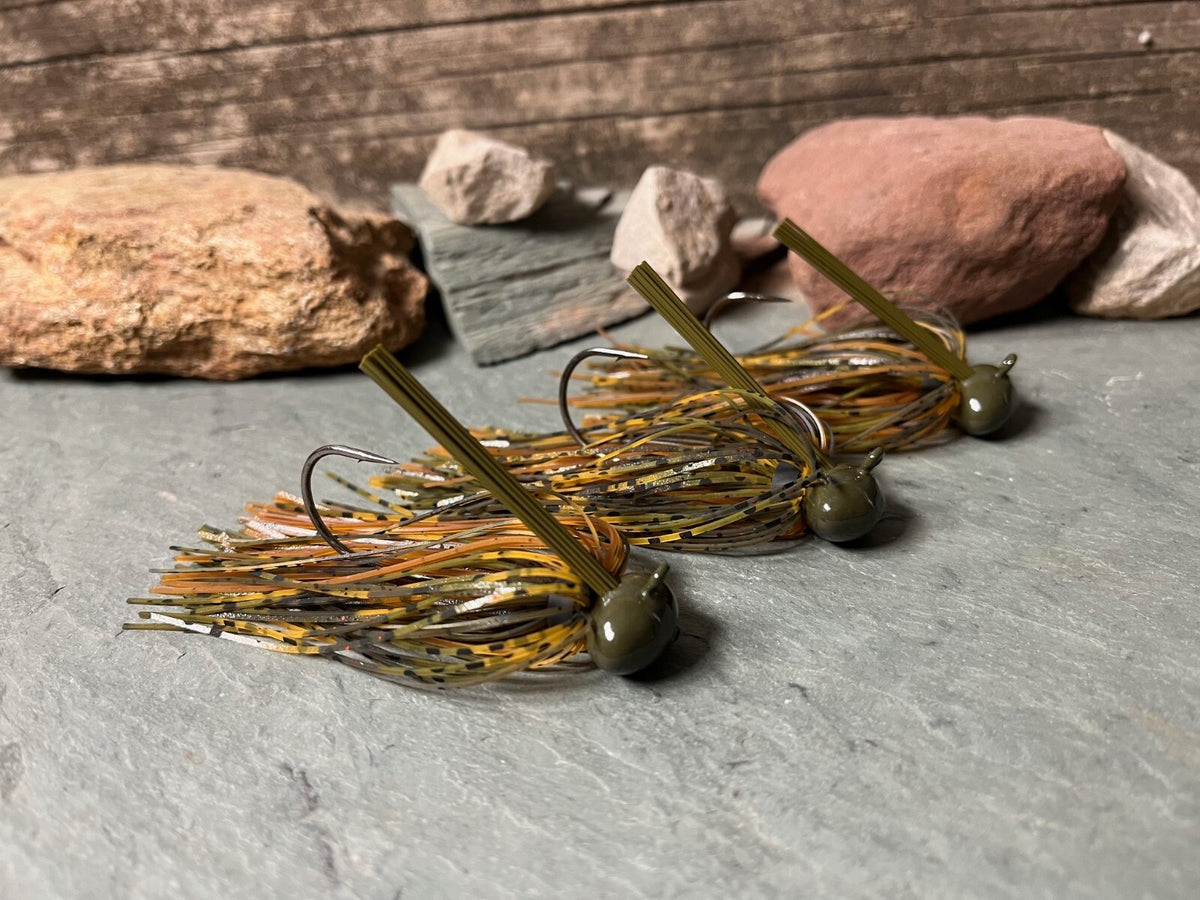 Bass Fishing Football Jigs Set - Multiple Colors & Weights