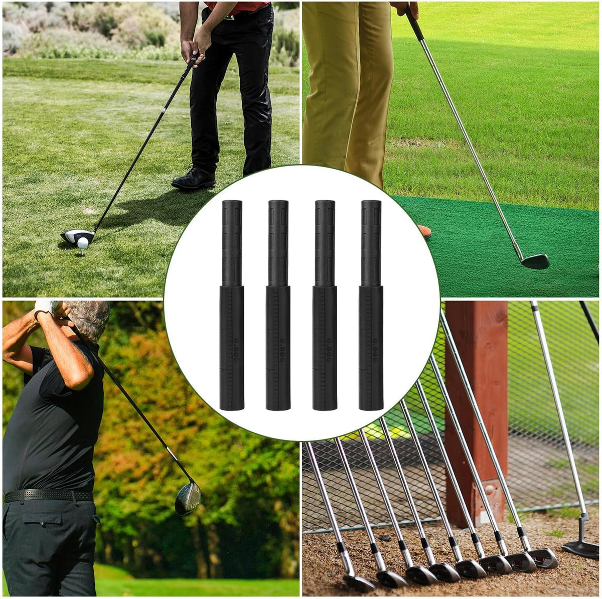 Golf Shaft Extender Carbon Fiber 3 Inch for Irons and Drivers