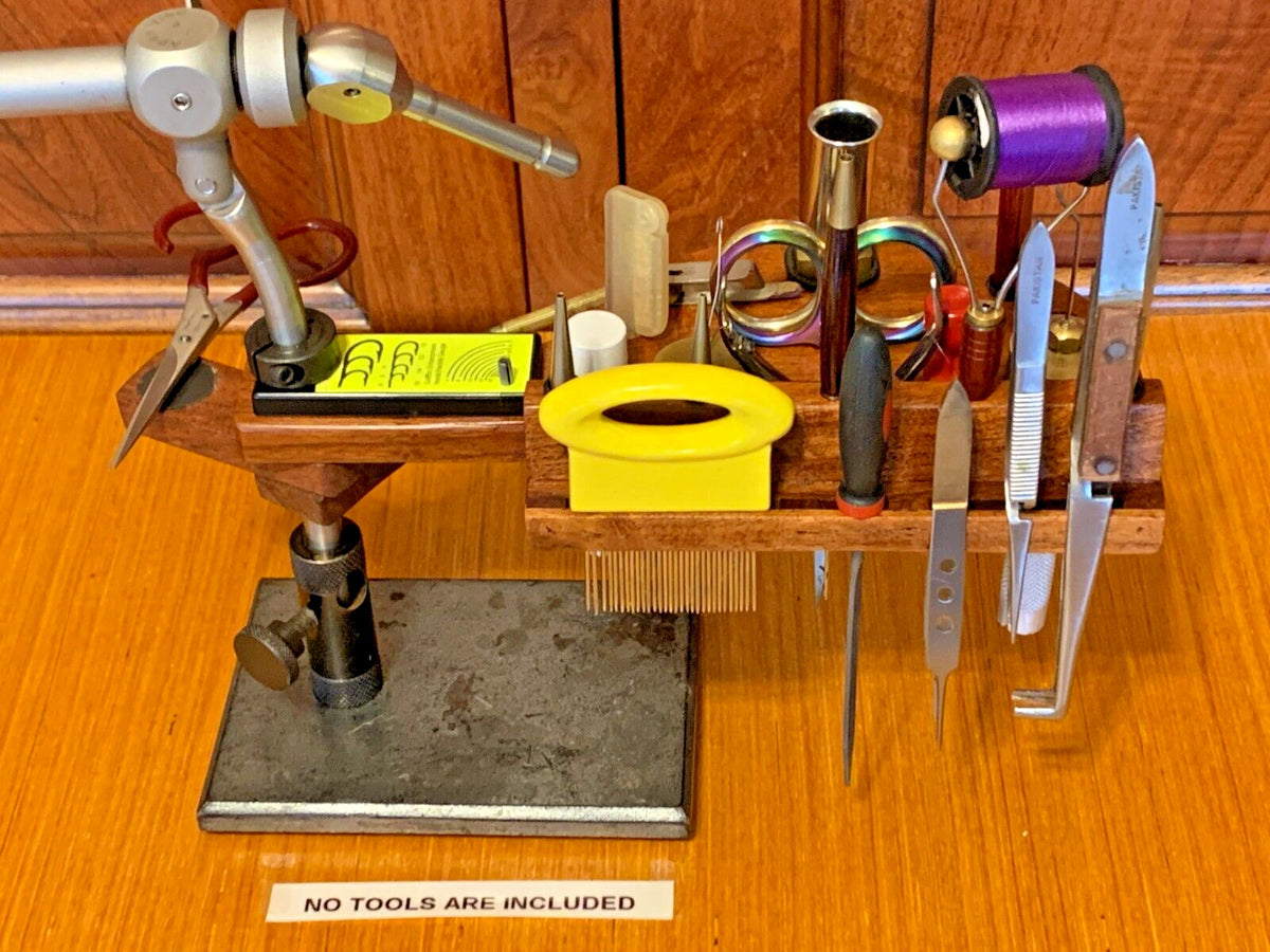 Fly Tying Vice Tool Kit with Thread & Bead Organizer - Organizer & Quick Draw Set