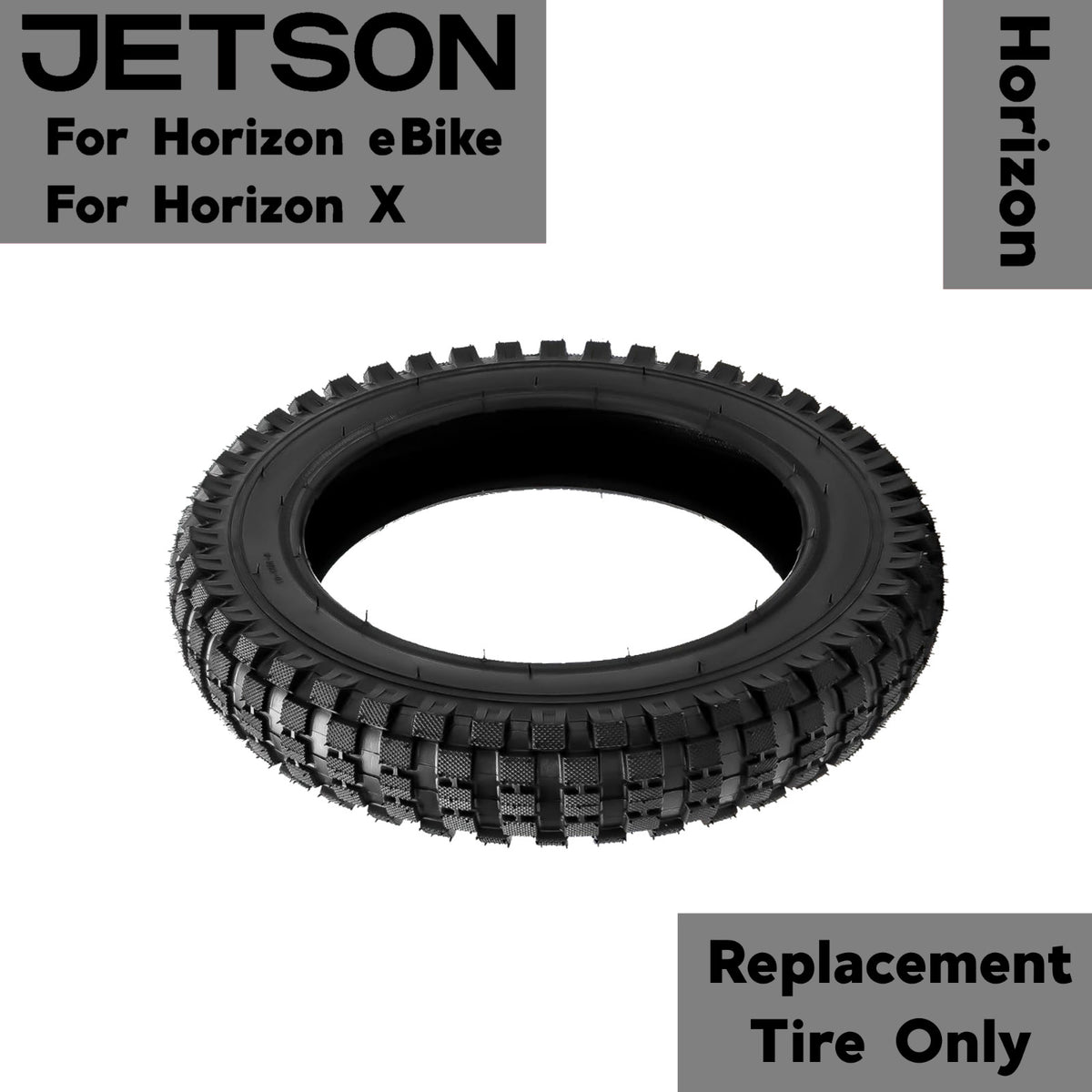 Electric Dirt Bike Tire Replacement Inner Tube & Outer Tire Kit for Jetson Horizon X