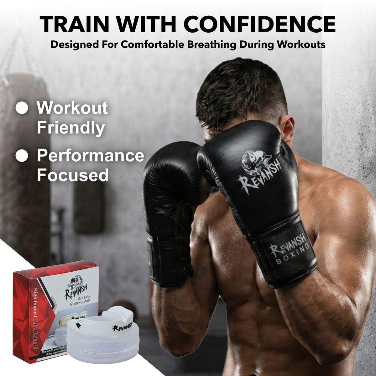 Impact-Resistant Boxing MMA Mouth Guard Boil & Bite Gum Shield
