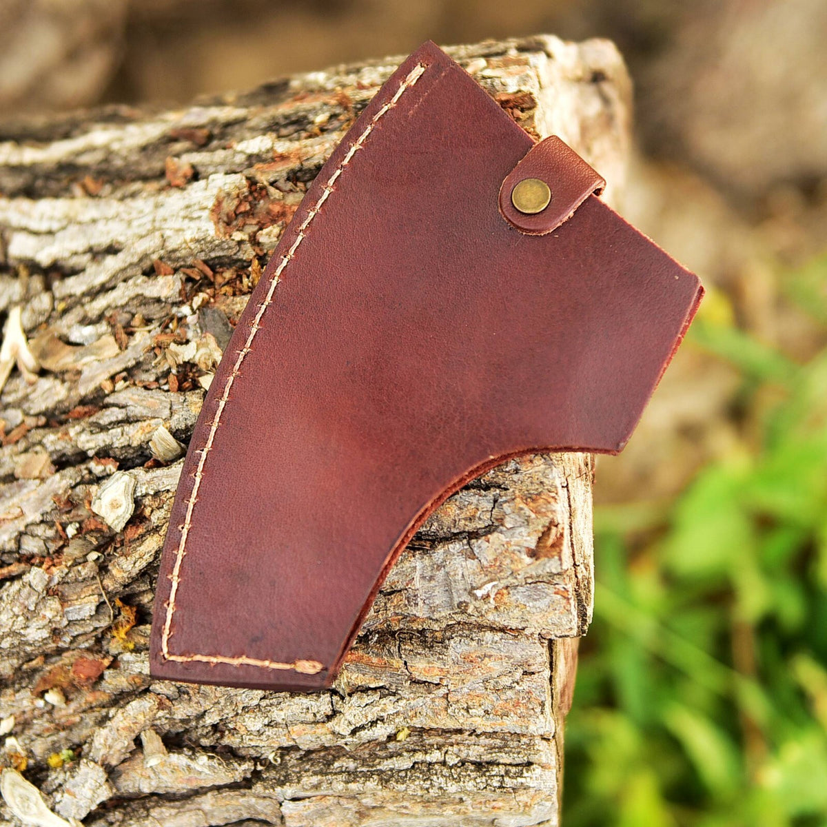 Leather Axe Sheath for Hunting and Camping - Fits 6' Axe Blades
