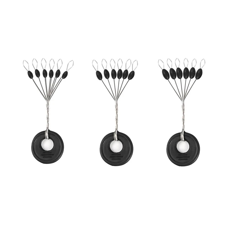 720PCS Fishing Bobber Stopper Kit - Oval Floats Sinkers Line Stops
