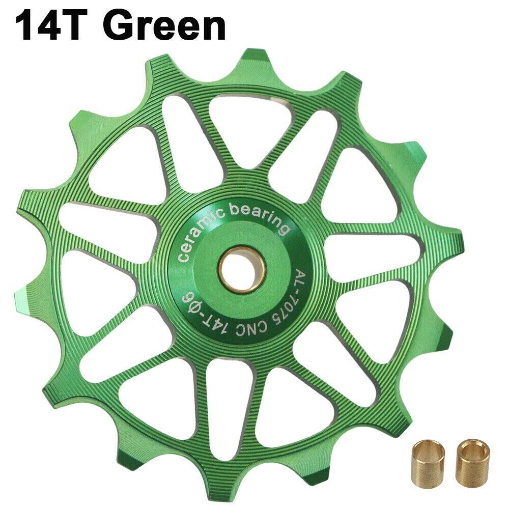 Bike Rear Derailleur Pulley 12T 14T Ceramic Bearing Guide Wheel Parts