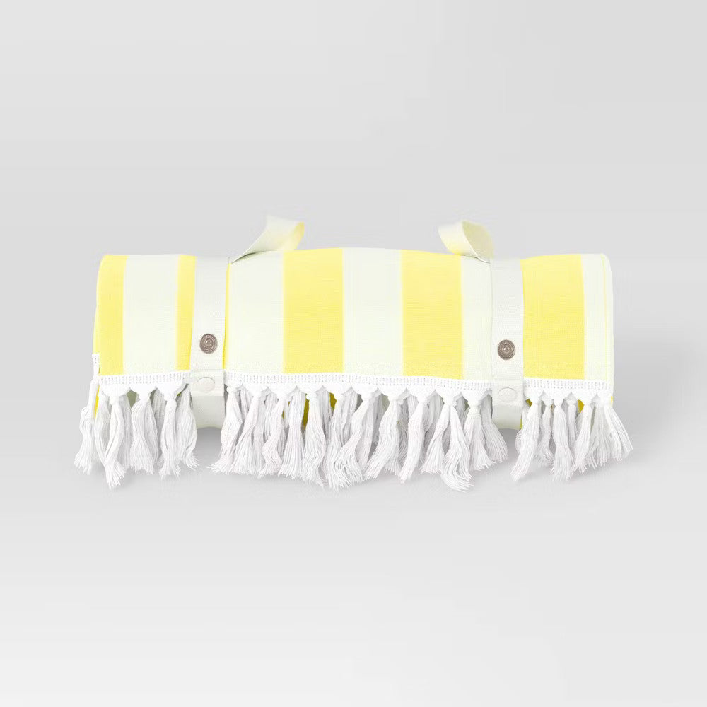 2 Person Beach Blanket Recycled Polyester Tassel Edges - Sun Squad