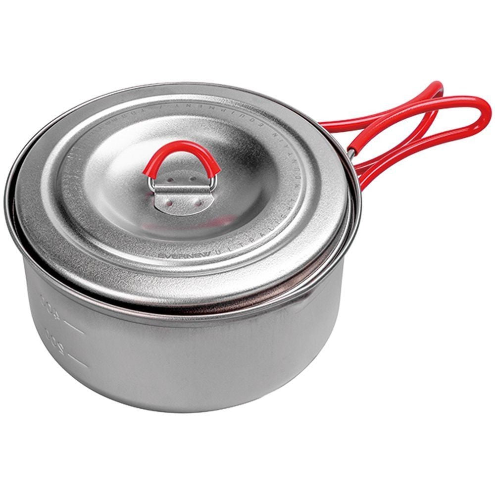 Evernew Titanium Ultralight Camping Pot 600ml with Insulated Handle