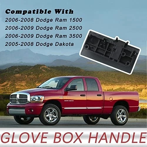 Dodge Ram Glove Box Latch Handle Dark Gray Replacement 2005-2009