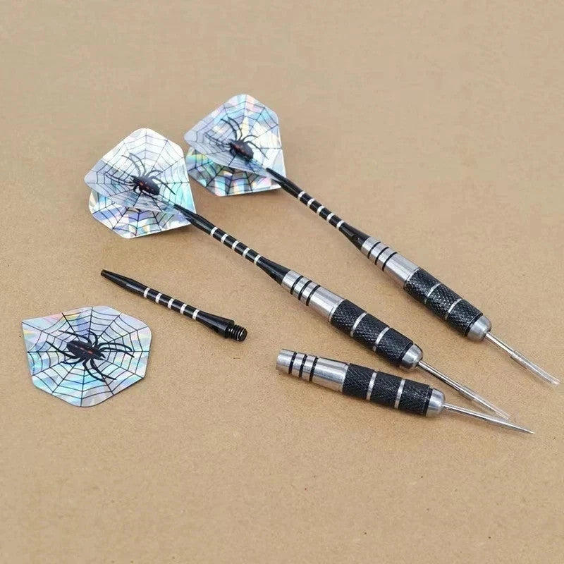 3pc Tungsten Dart Set 22g Full Metal Darts with Spider Design