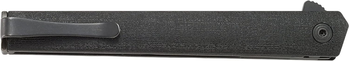 CRKT CEO Flipper Folding Knife Black Plain Edge with Liner Lock