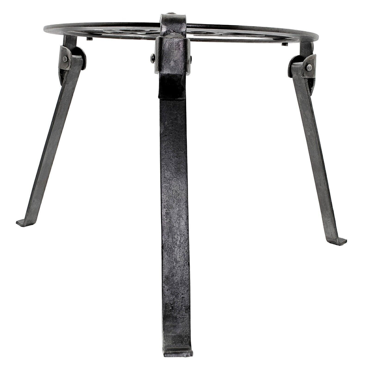 Hand Forged Medieval Iron Camping Grill Stand for Campfire Cooking