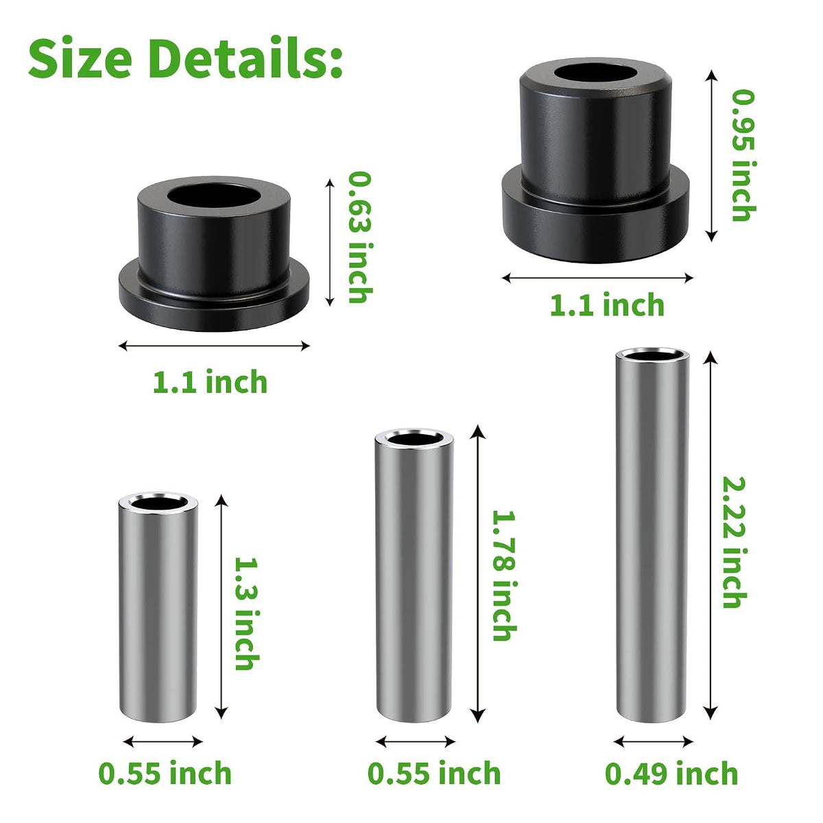 Golf Cart Suspension Bushings Kit for Club Car DS 1992 - Urethane Replacement Parts