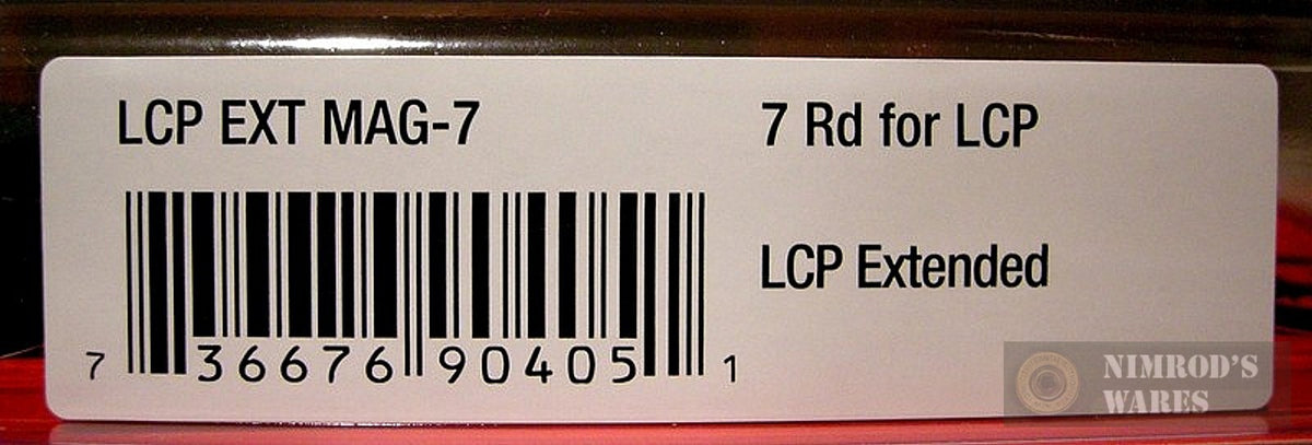 Ruger LCP 7-Round .380 ACP Magazine with Grip Extension - Fast Ship