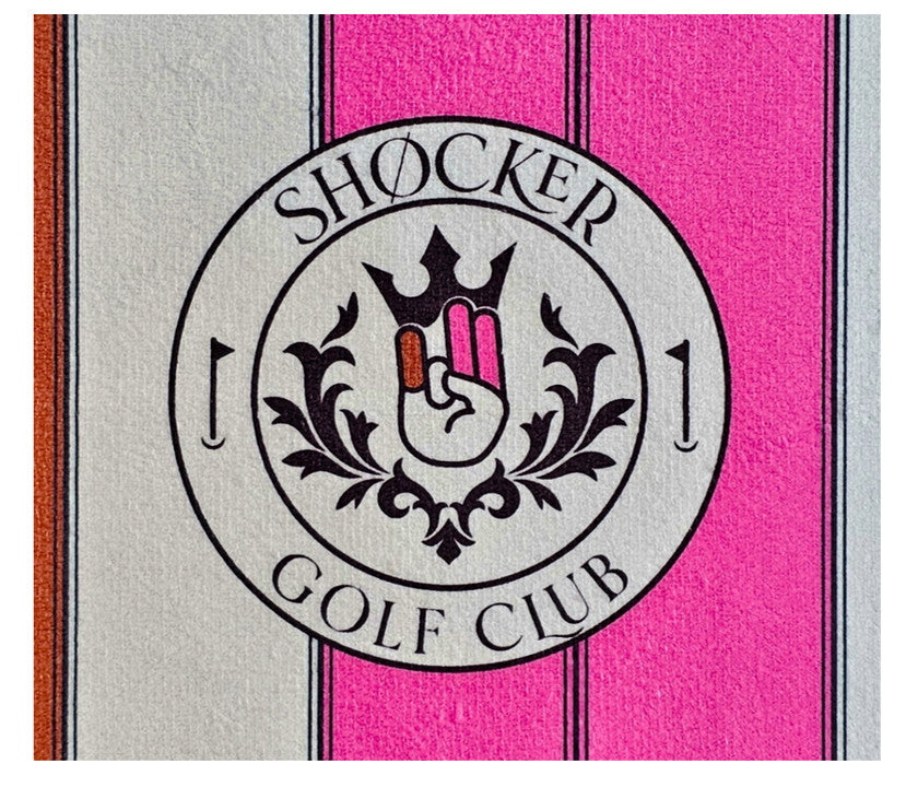 Crude Golf Towel Set - Funny Gag Gift for Golfers - 1, 2 or 4 Pack