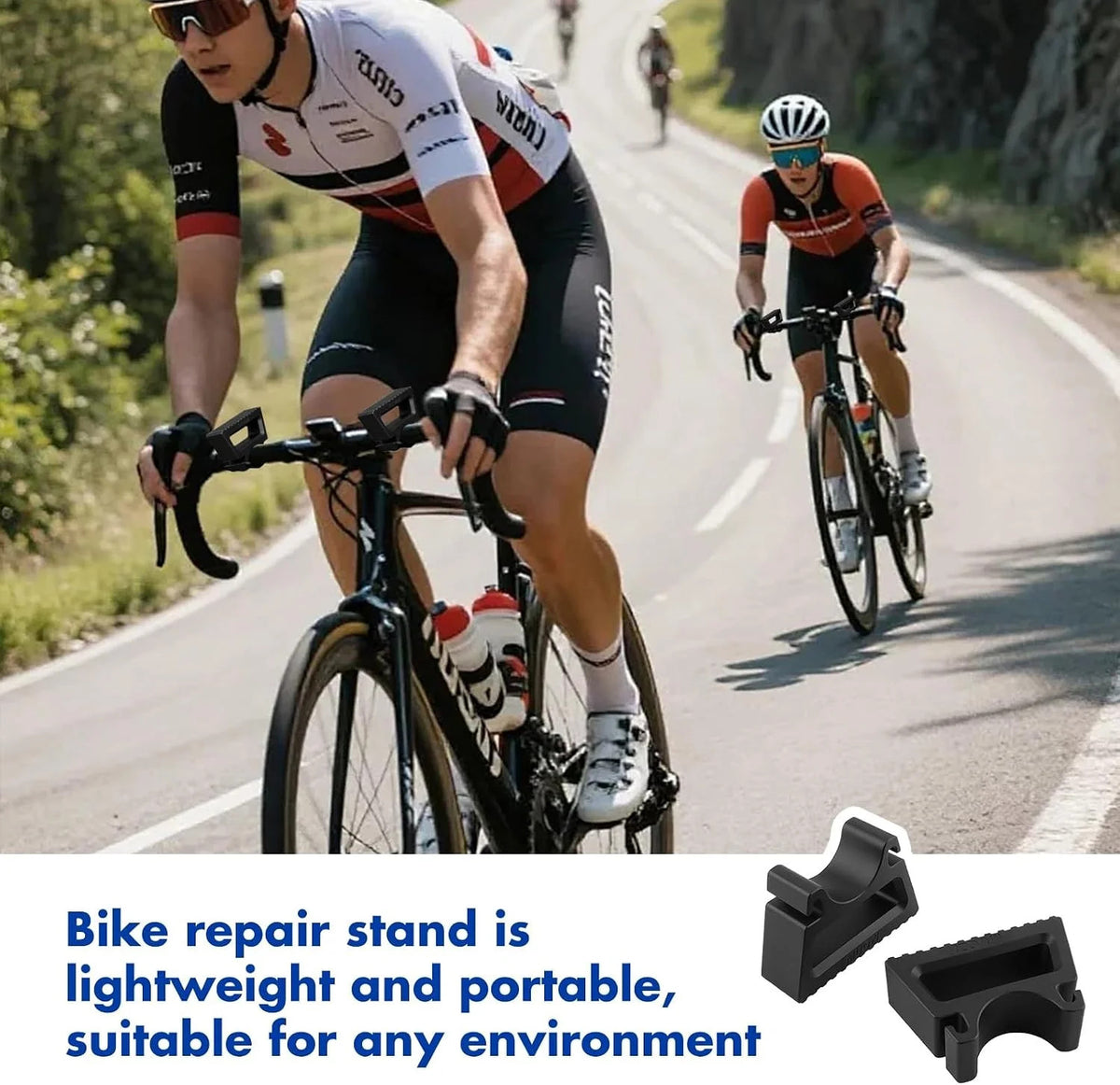Portable Bike Repair Stand with Quick Release Handlebars Support for Mountain, Road & E-Bikes