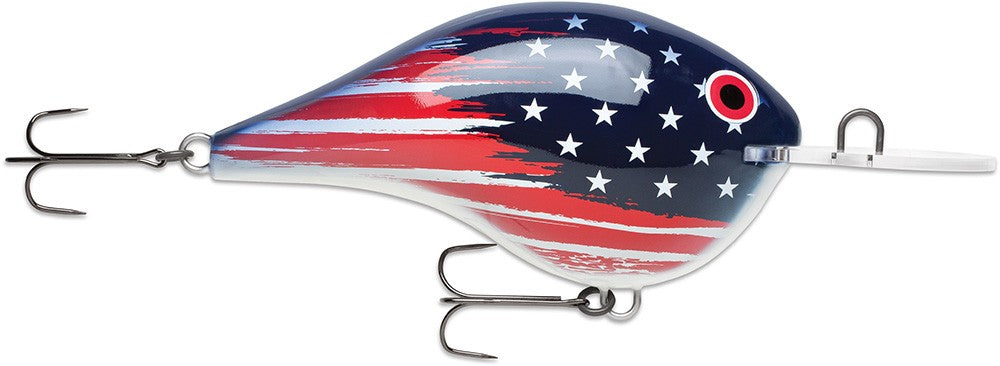 Giant Decorative Crankbait Lure - 24 Inch Patriotic Fishing Display Piece