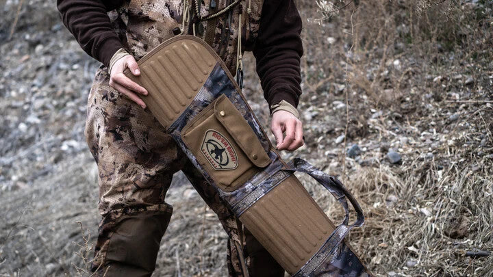 Floating Gun Case Waterproof Rifle Storage Bag with Pockets - Brown Camo