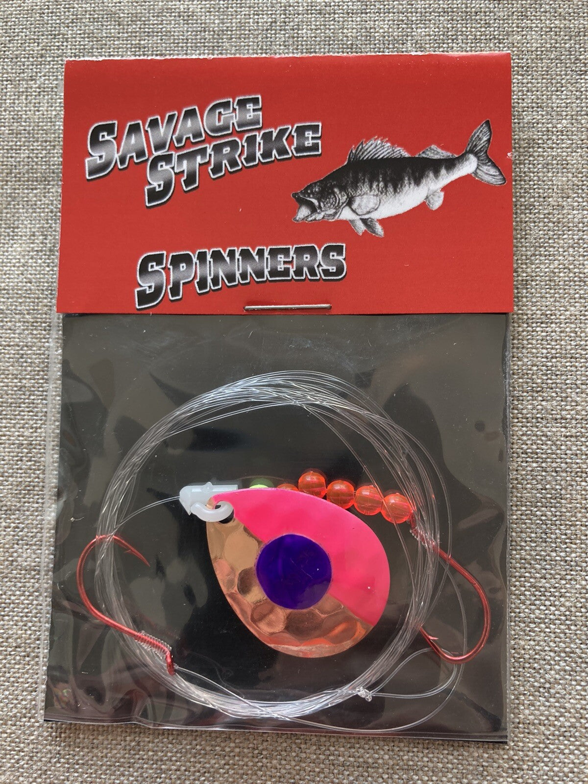 Walleye Spinner and Worm Harness Set - 2 Pack Fishing Tackle