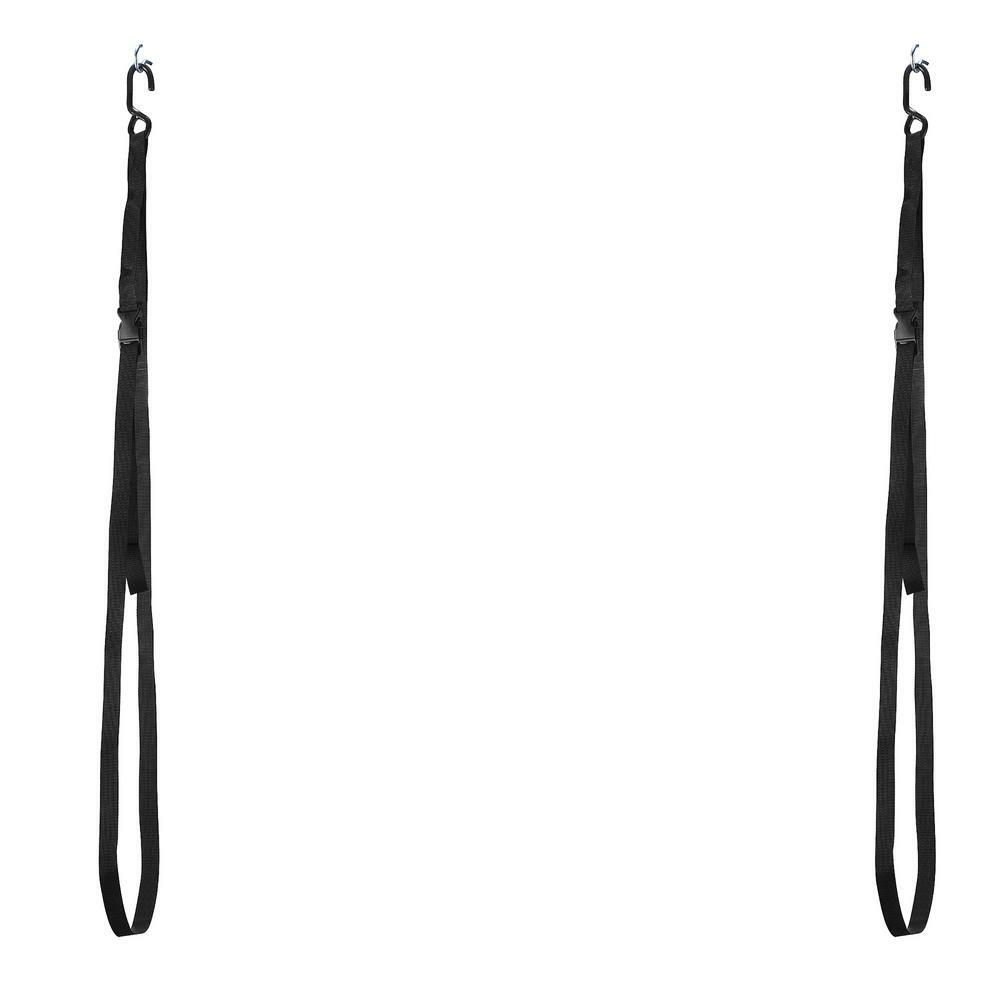 6' Adjustable Kayak Wall Storage Straps with Heavy Duty Hooks