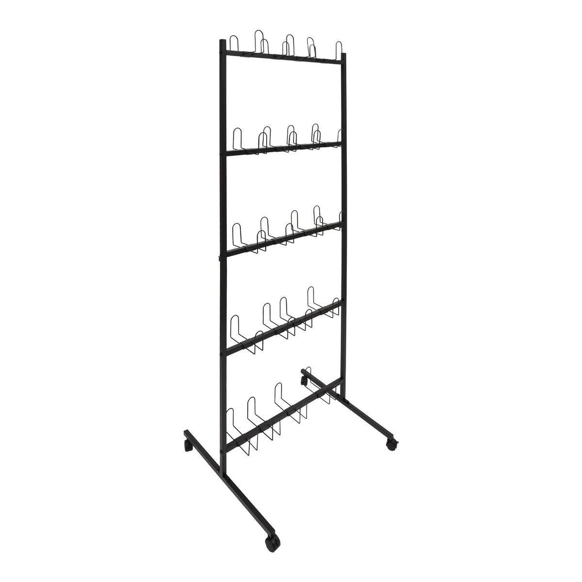 Boxing Gloves Drying Rack with Universal Wheels - Holds 20 Pairs
