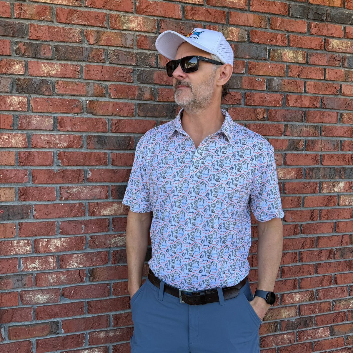 Performance Golf Polo Shirt with Moisture-Wicking & UV Protection