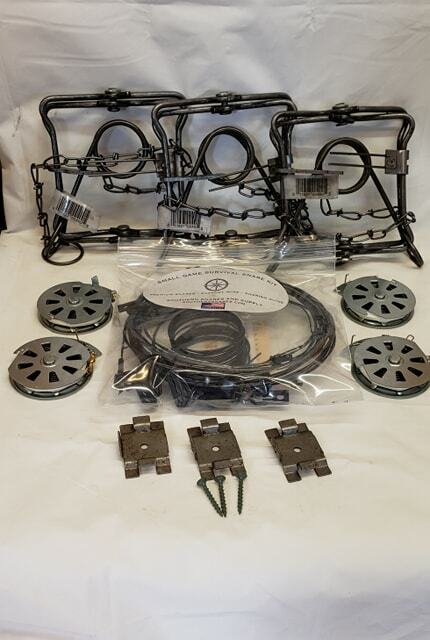 Survival Snare Kit with 12 Premium Traps and Mechanical Fishers for Small Game