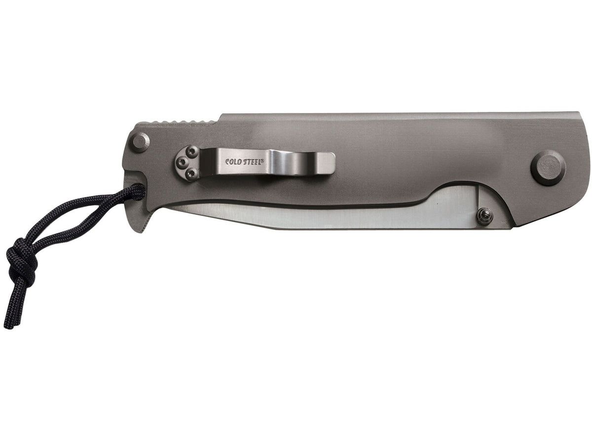 Cold Steel Pocket Bushman Folding Knife 4.5-Inch Drop Point with Stonewashed Blade