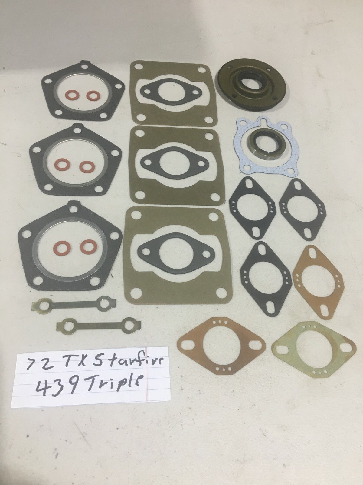 NOS Vintage Polaris Gasket Set for 72 TX Starfire 439 Triple Snowmobile