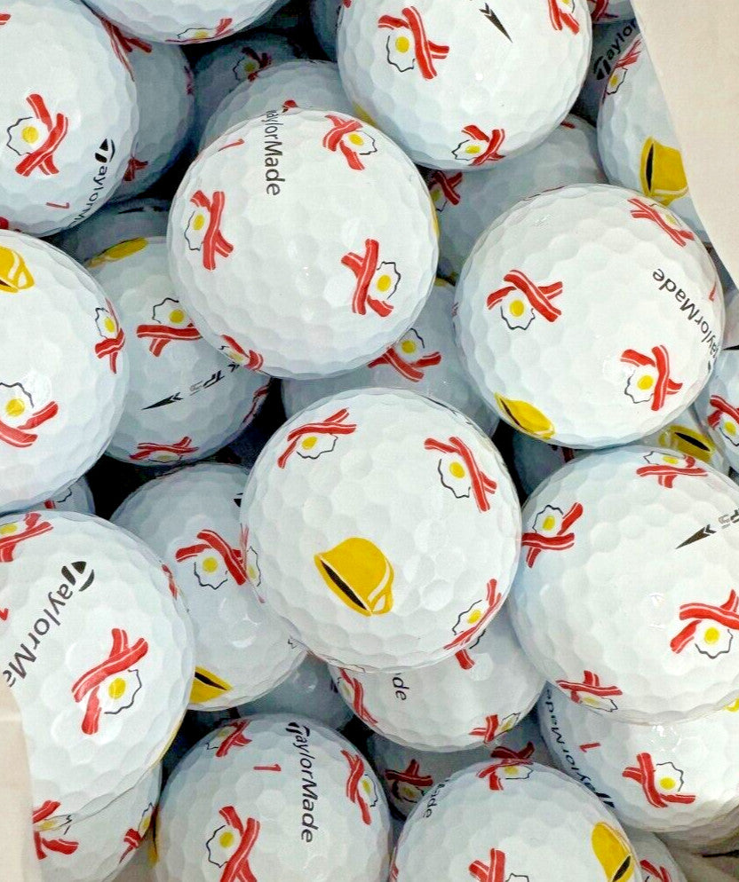 Limited Edition Bacon and Eggs Golf Balls - TP5 PIX Bulk Pack