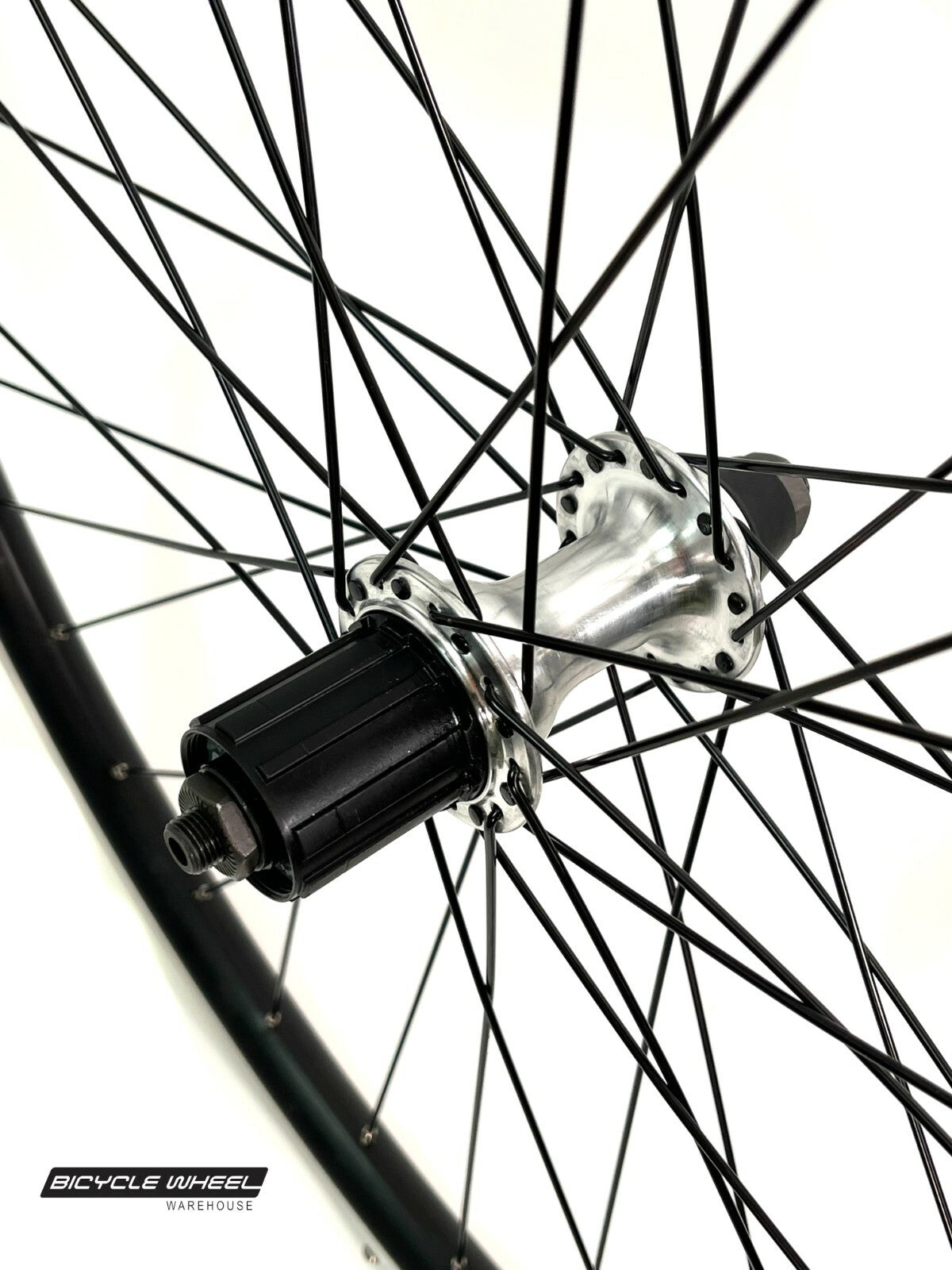 26-Inch Bicycle Wheel Set with Double Wall Rims & Brake Compatibility