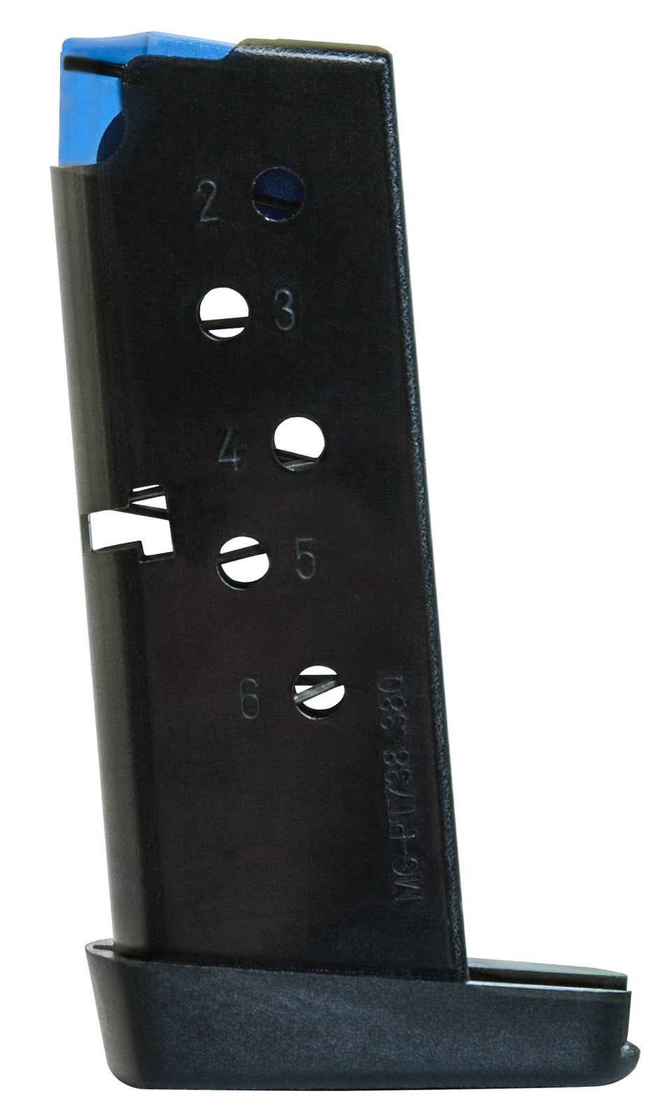 380 ACP Pistol Magazine for Taurus PT738 TCP - 6-Round Blued Carbon Steel
