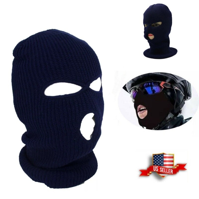 Full Face Ski Mask Winter Balaclava with 3 Holes for Outdoor Activities