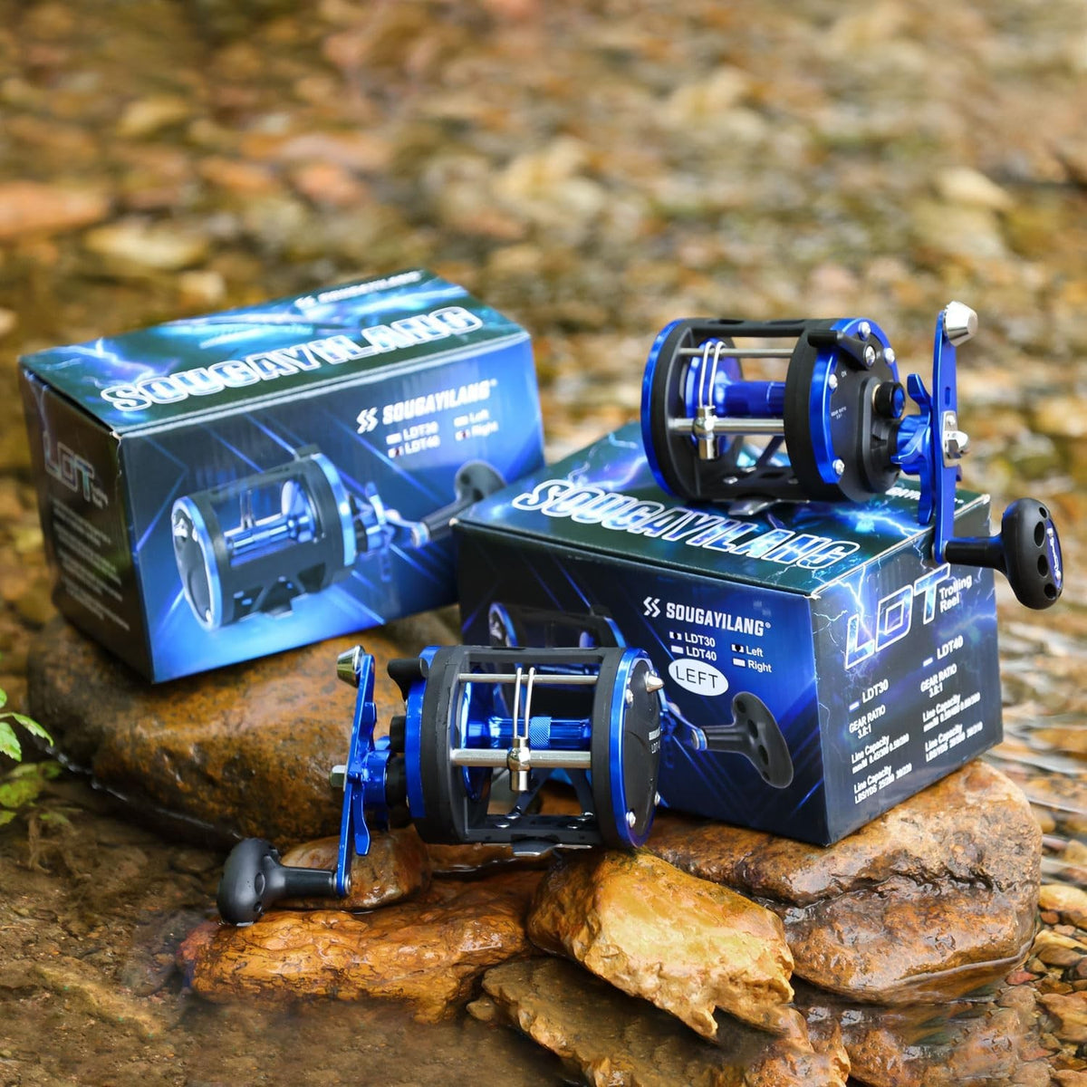 Heavy Duty Saltwater Trolling Reel - Smooth Drag, Corrosion Resistant, Large Line Capacity