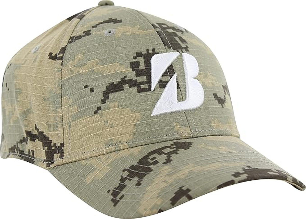 Adjustable Snapback Golf Hat - Digital Camo Desert Green Cap
