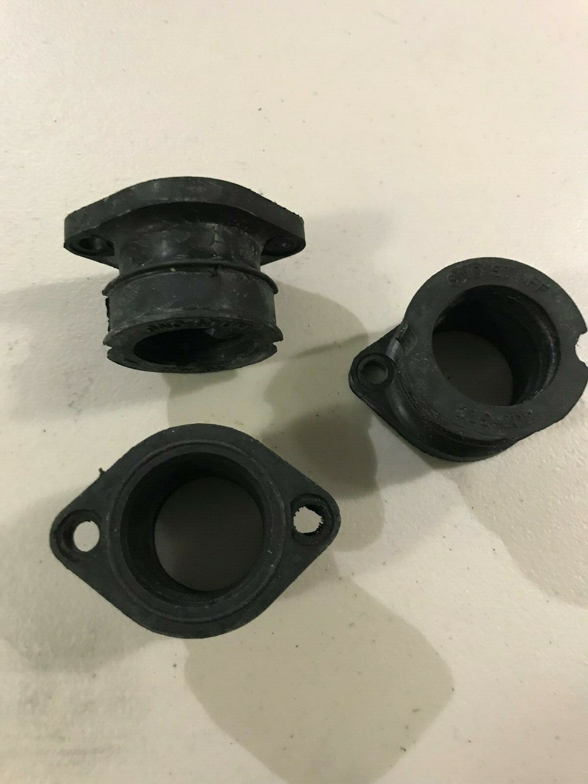 Polaris 79-82 Centurion 500 Carb Flange Set of 3 - NOS Sno Stuff 219-202
