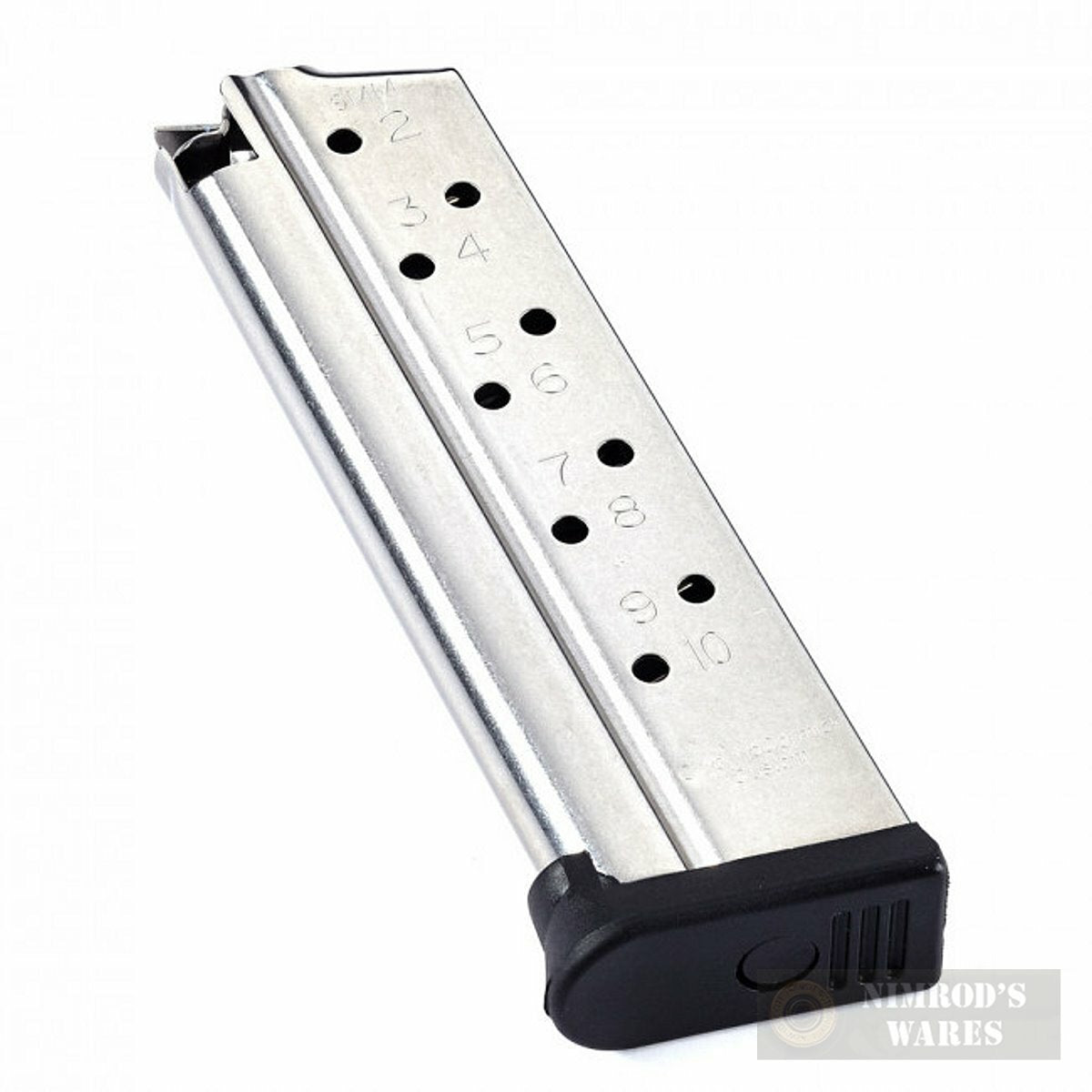 9mm 10-Round Stainless Steel Magazine for 1911 Pistols - Pack of 3