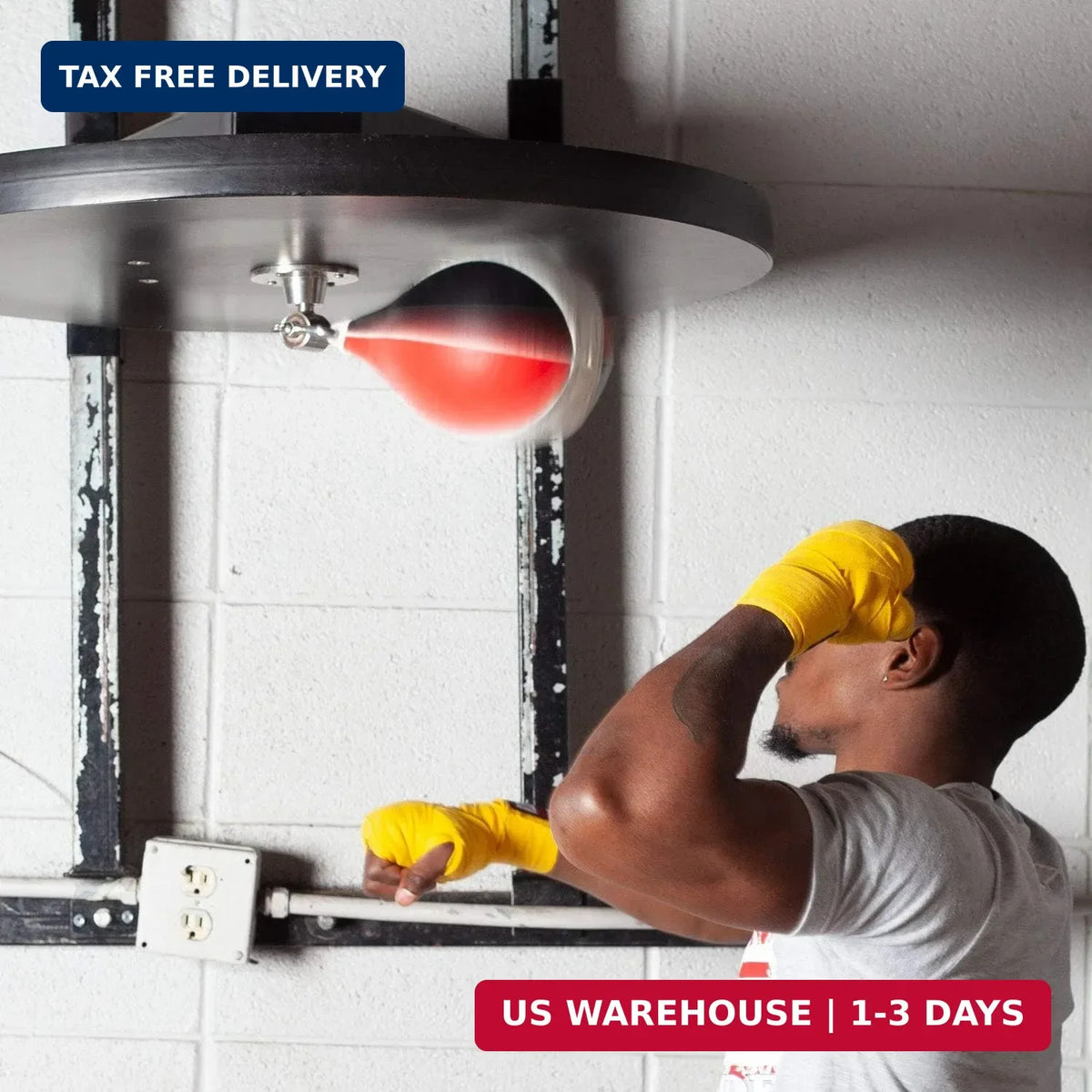 Boxing Speed Bag - Durable Leather Construction with Reinforced Triple-Stitched Seams