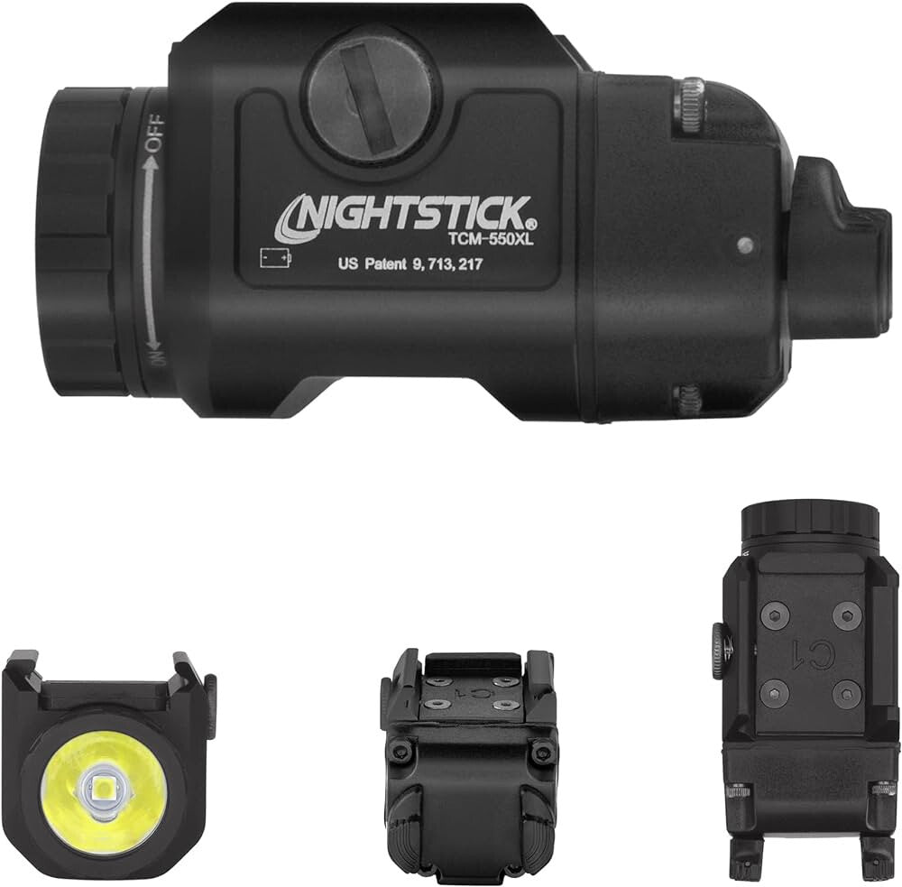 Nightstick Compact Tactical Light 550 Lumens for Handguns Black TCM-550XLS