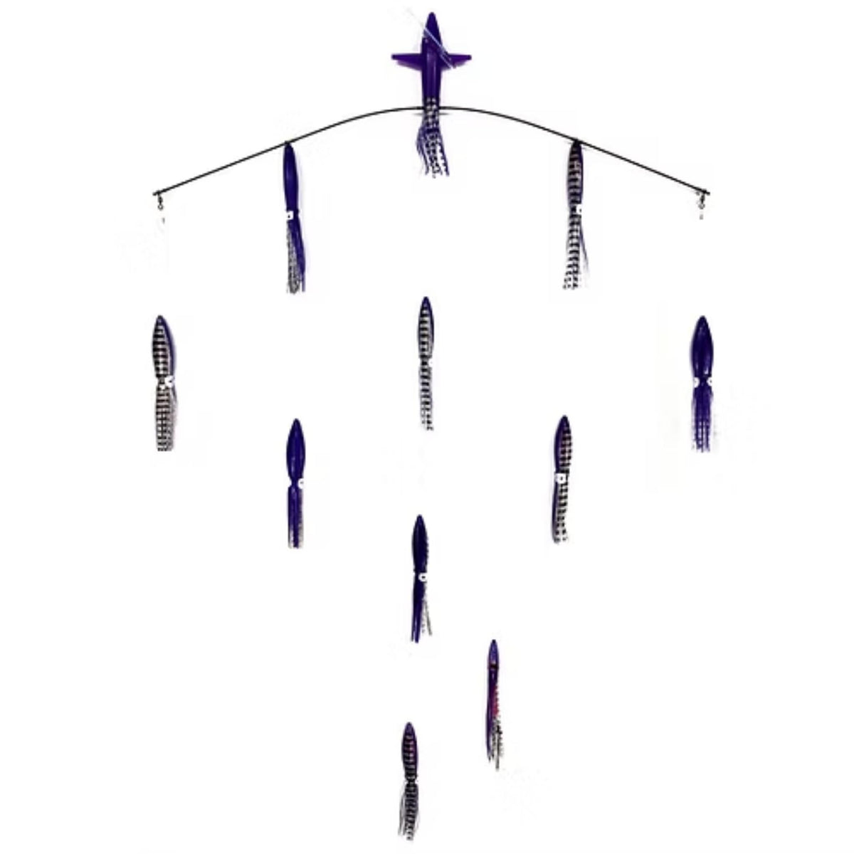 Fishing Tackle Bulb Squid Tracker Bars for Offshore Spreading