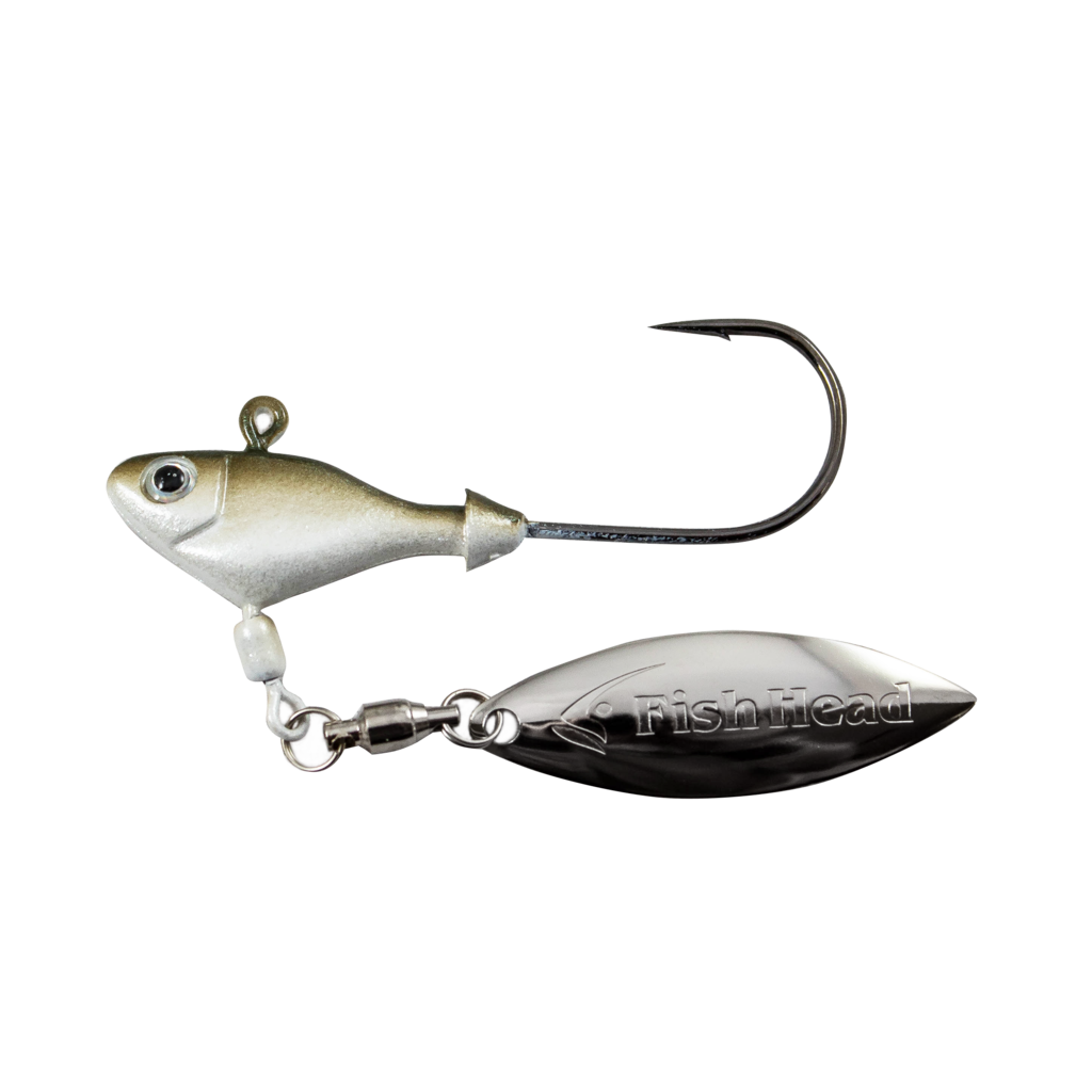 Fish Head Spin Underspin Jig - Multi-Color & Weight Options for Freshwater & Saltwater Fishing