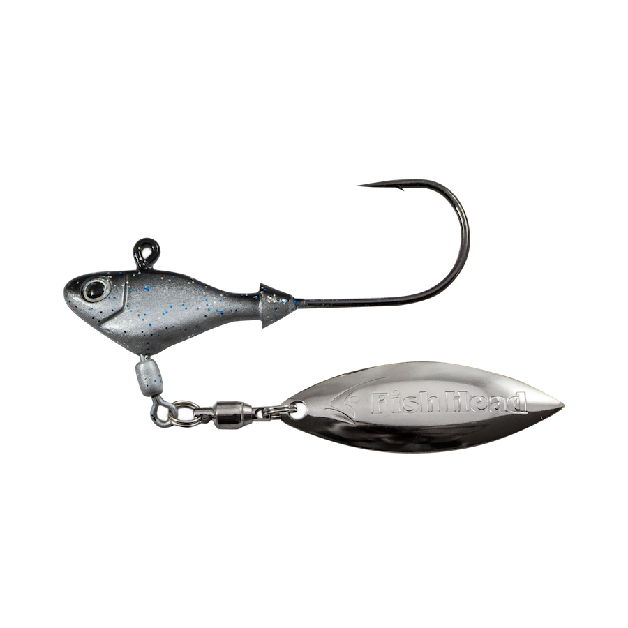 Fish Head Spin Underspin Jig - Multi-Color & Weight Options for Freshwater & Saltwater Fishing